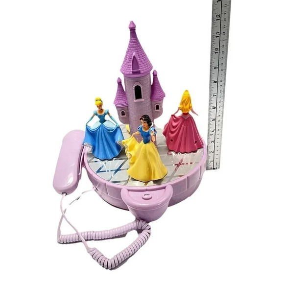 Disney Princess Castle Animated Telephone Action Rings  Works Landline - Picture 9 of 10
